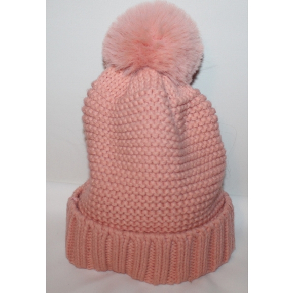 Women's Plush Knit Pom Pom Beanie Hat - Picture 9 of 15